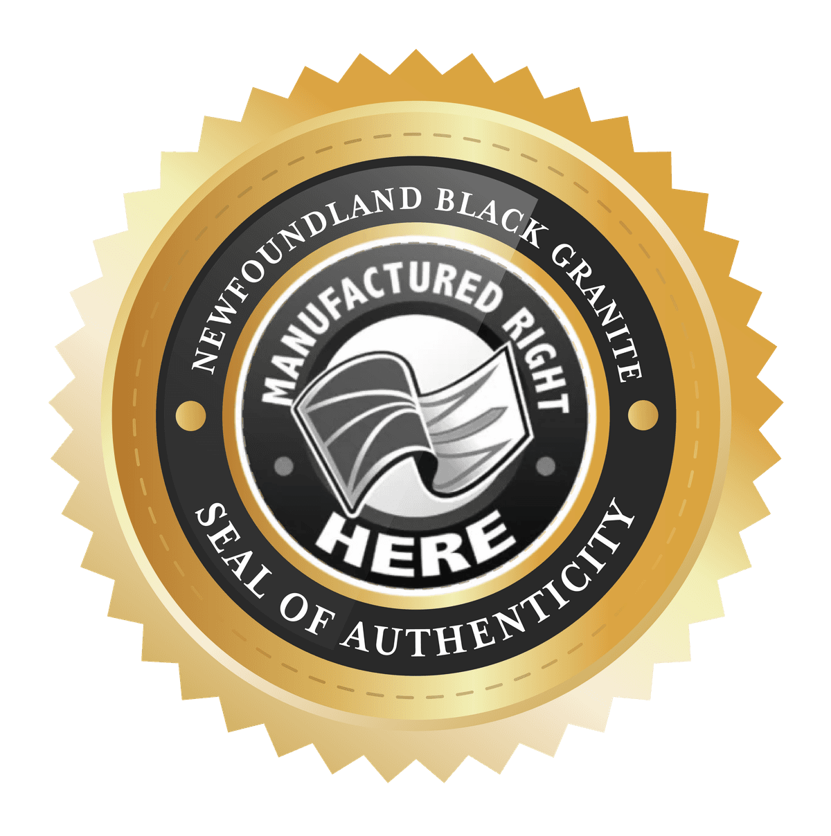 Newfoundland Black Granite — Seal of Authenticity