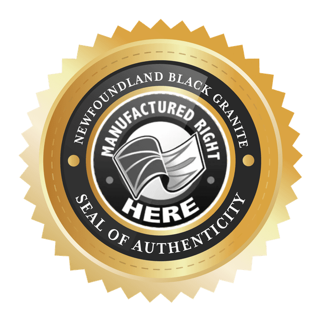 Newfoundland Black Granite — Seal of Authenticity